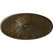 Ekena Millwork Madrid Ceiling Medallion, Hand-Painted Brass, 24 3/4"W x 12 1/2"H x 1 3/4"P CM24X12MABRS - alternate 1